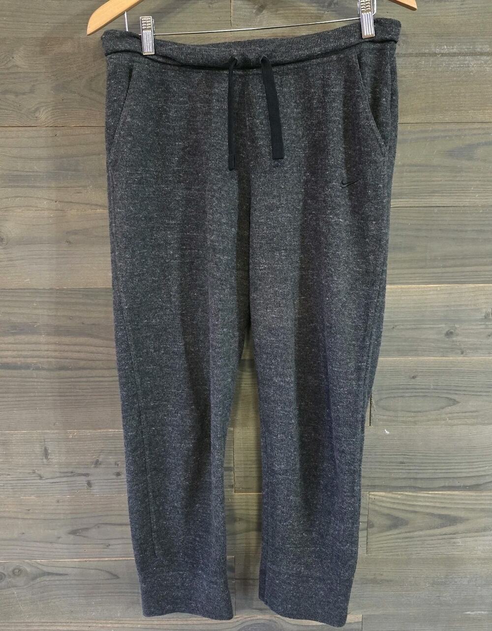 Nike Sweatpants Mens Medium Gray Club Fleece Joggers Swoosh Athletic Sportswear